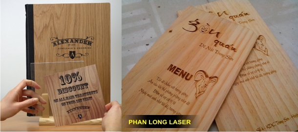 Cơ sở làm menu bằng gỗ tại Gò Vấp & Tân Phú