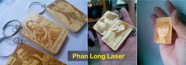 Móc khóa gỗ khắc hình bằng laser theo yêu cầu ở TPHCM Hà Nội Cần Thơ